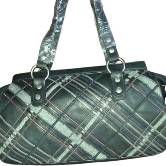 NWT Elliott Lucca Jussara Black Leather Satchel